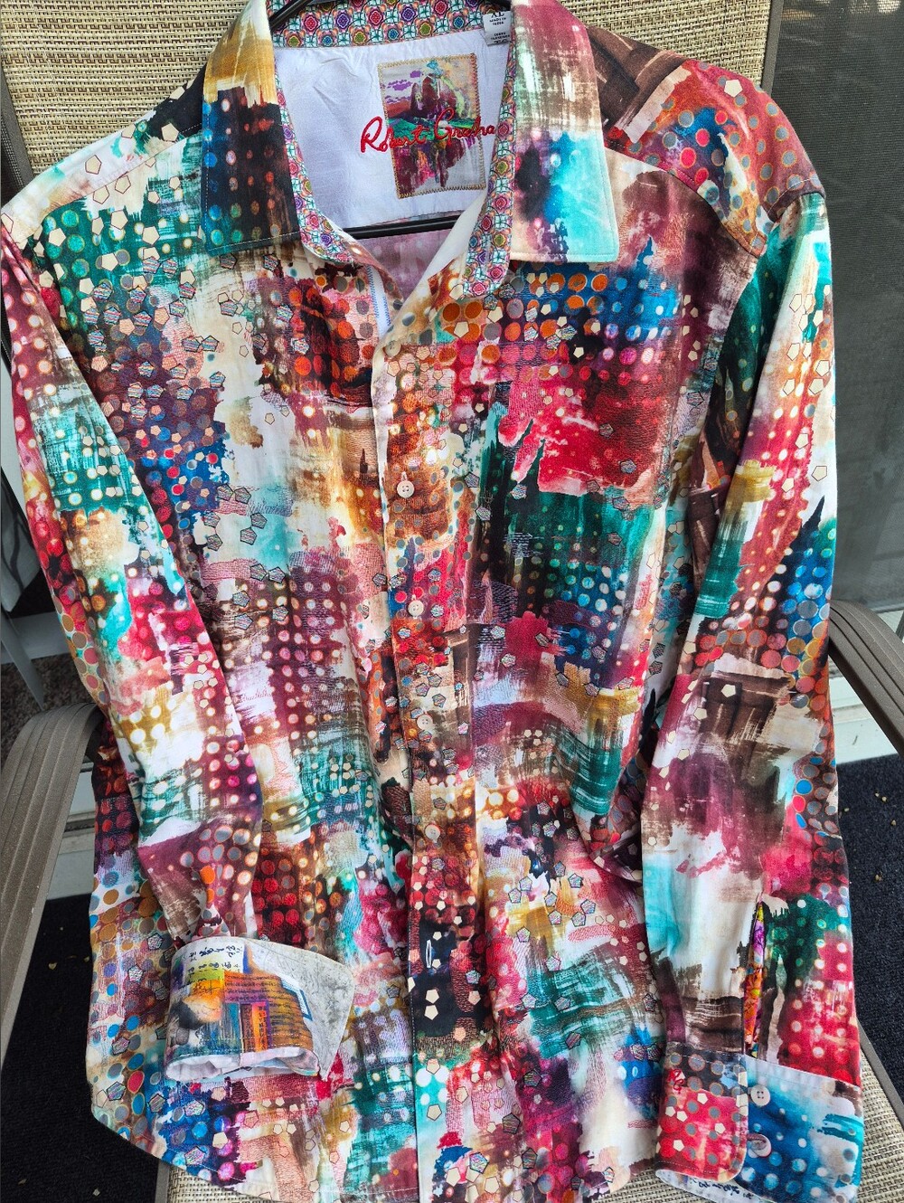 Robert Graham Multicolor Abstract Print Button-Down Shirt